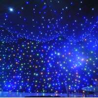 Best Cheap price 3Mx4M LED RGB 3in1 Fire prevention star curtain light