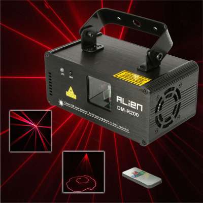 200MW Pub Red Dj Laser Lighting Red Led Scanner Light